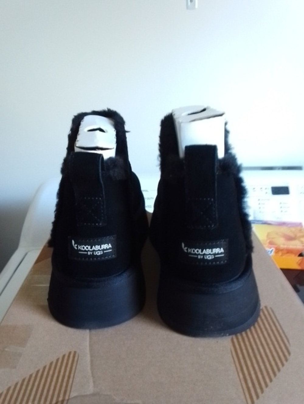 Koolaburra Black Mini Platform Ankle Boot - Picture 4 of 5